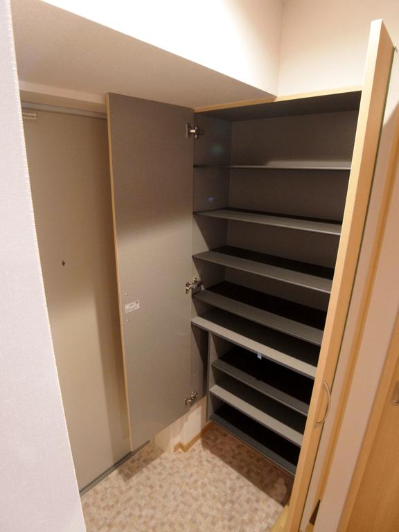 Receipt. Also housed there at the door.