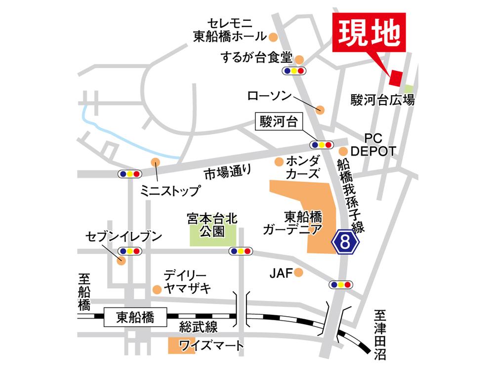 Local guide map. Information map