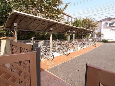 Other common areas. Also it comes with a roof in the bike racks