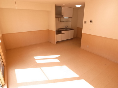 Living and room. Stylish interior with two-tone color