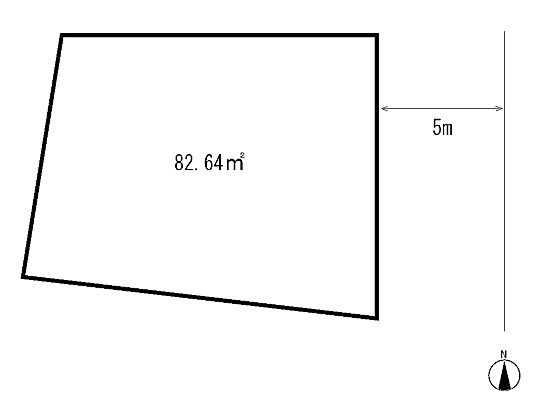 Compartment figure. Land price 4 million yen, Land area 82.64 sq m