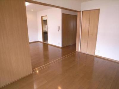 Living and room. It is open space if you open the door!