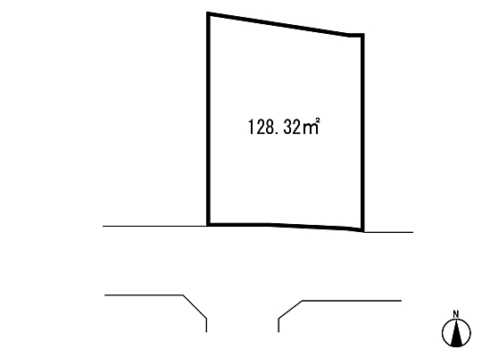 Compartment figure. Land price 15 million yen, Land area 128.32 sq m