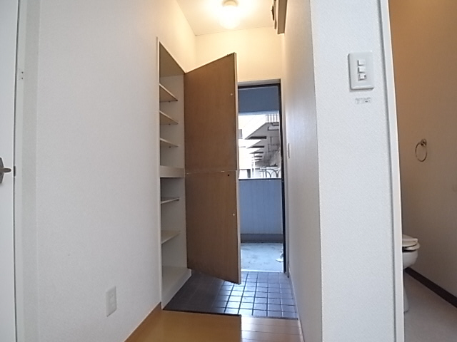 Entrance. There are shoes BOX, I can entrance around clean tidy