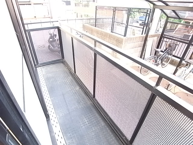 Balcony. Veranda is also wide. 