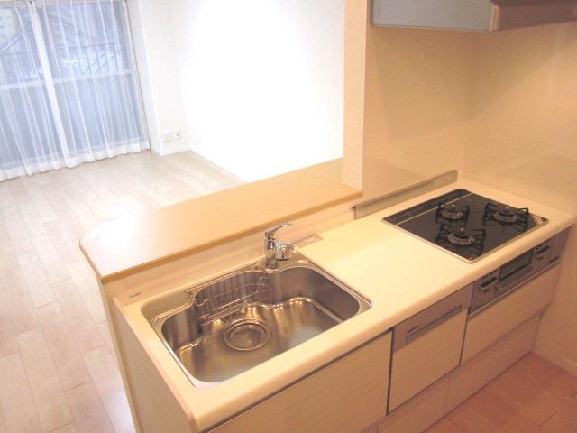 Kitchen. Dishwasher with a system Kitchen