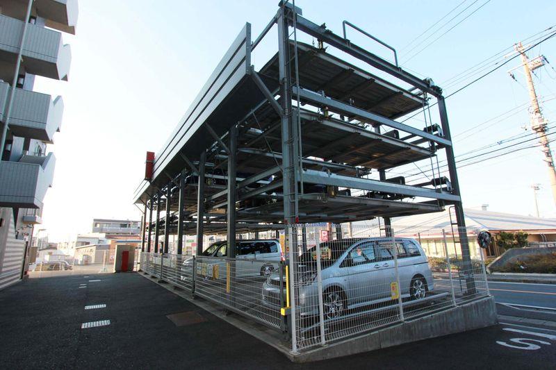 Parking lot. Parking Lot. Bicycle-parking space, There is also bike shelter.