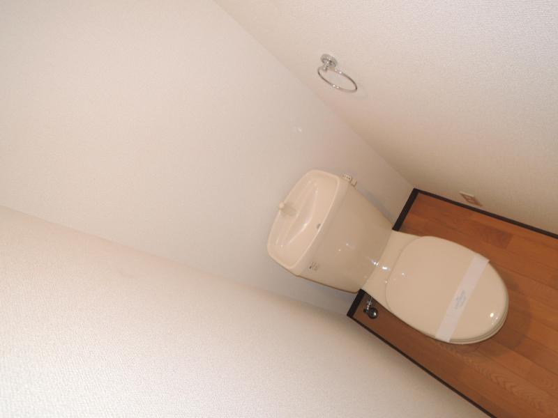 Toilet. Spacious because the bus toilet by