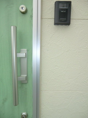 Security. TV monitor with intercom