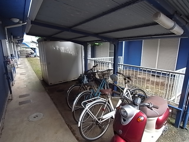 Other common areas. bicycle parking space