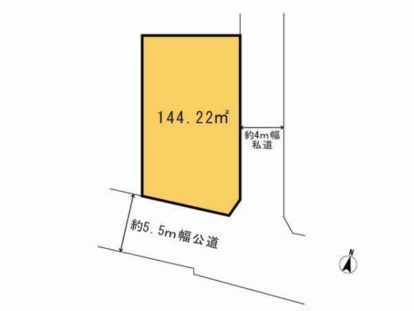 Compartment figure. Land price 11.8 million yen, Priority to the present situation is if it is different from the land area 144.22 sq m drawings
