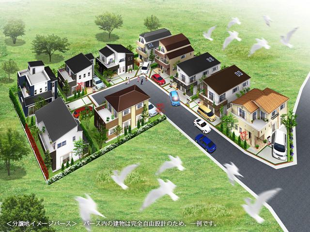 Building plan example (Perth ・ appearance). <Subdivision image Perth> ※ Building and enforcement examples in Perth ・ For reference plan is completely free design, It is an example. It has been left to the contractor of the judgment as to the adoption of the reference plan. 