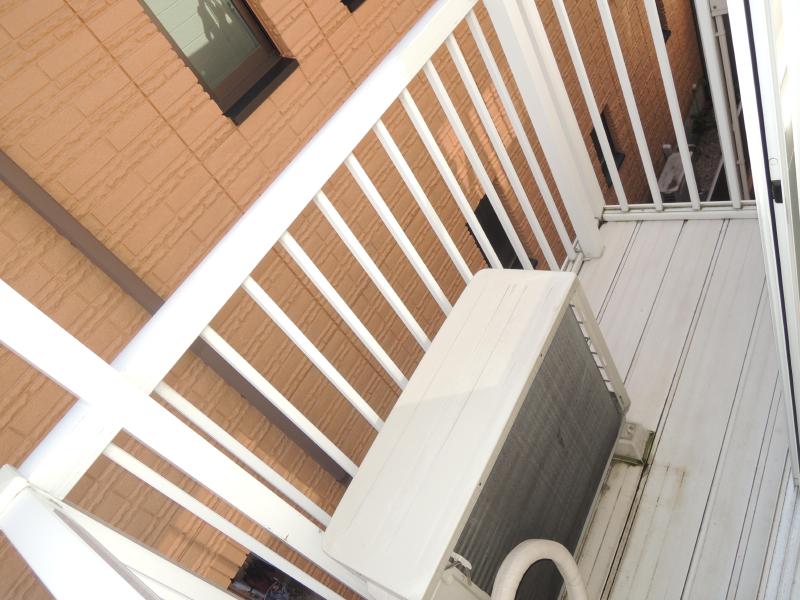 Balcony. There are washing clothes space