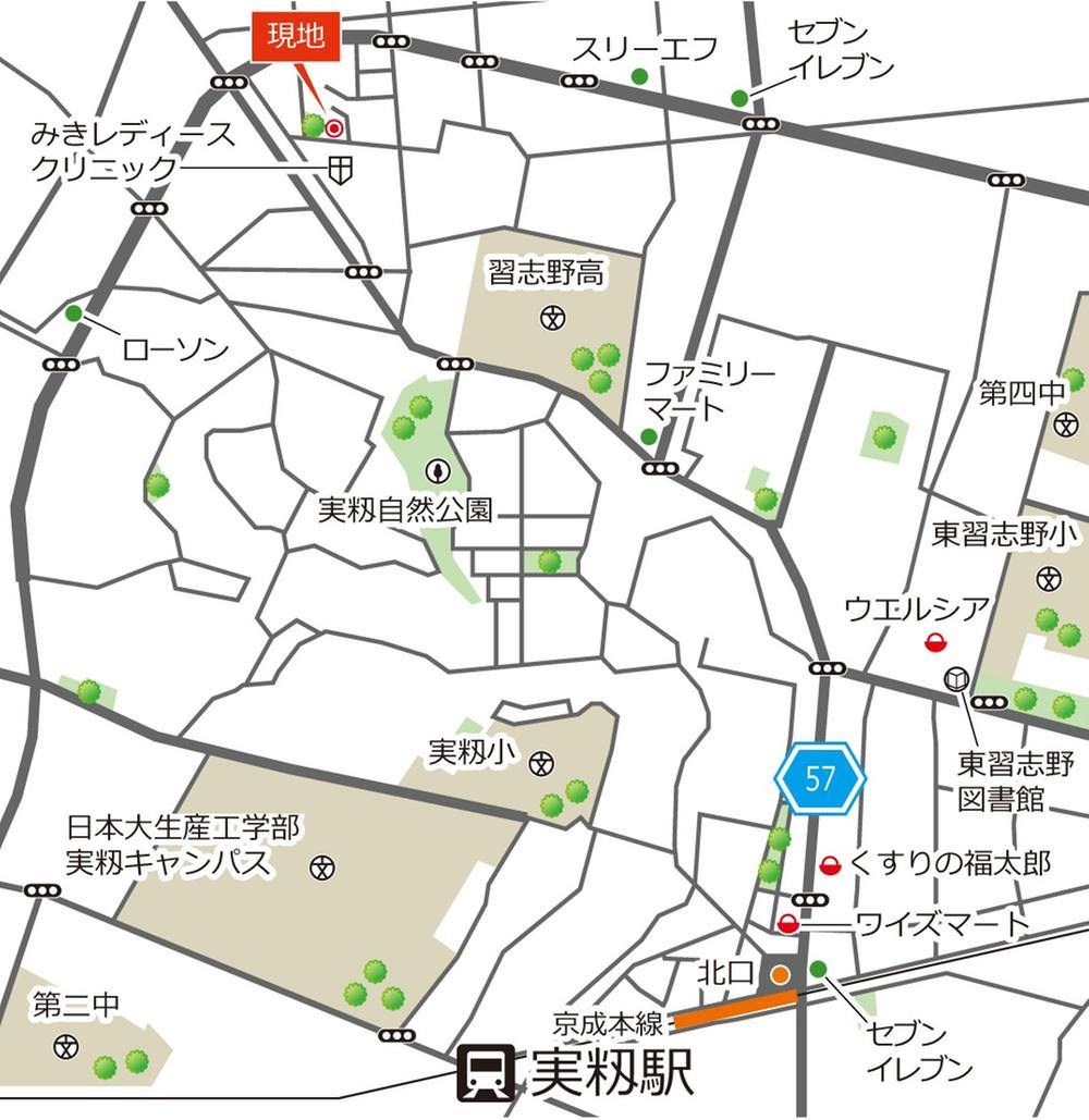 Local guide map. Local Area Map