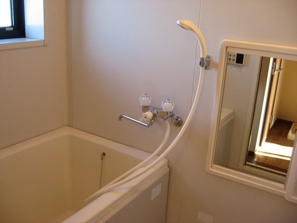 Bath. I window is lucky even to the bath. .