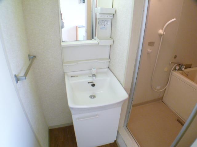 Washroom. It is independent of washstand