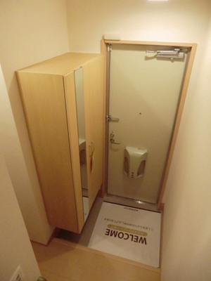 Entrance. It comes with a shoe box.