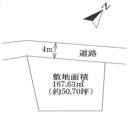 Compartment figure. Land price 19,800,000 yen, Land area 167.63 sq m compartment view