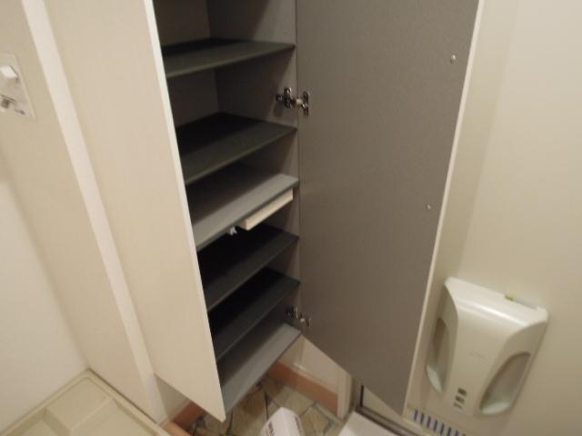 Entrance. It is plenty of front door storage.