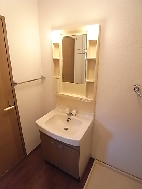 Washroom. There washbasin independent