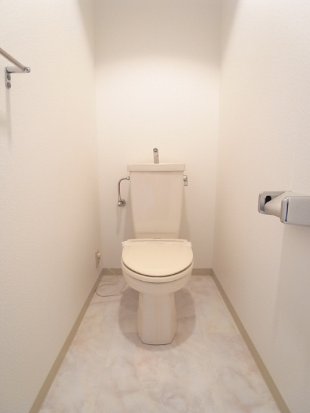 Toilet. Warm toilet equipped