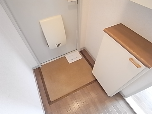 Entrance. There is also a shoe box.