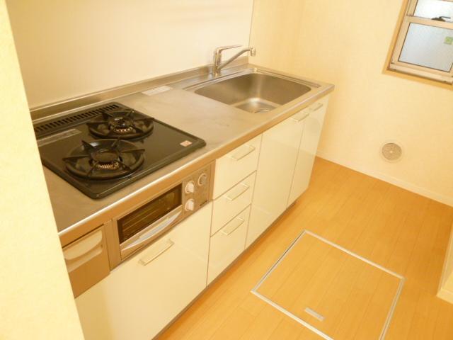 Kitchen. Proud of the system kitchen with grill