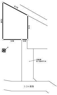 Compartment figure. Land price 6.43 million yen, Land area 85.04 sq m