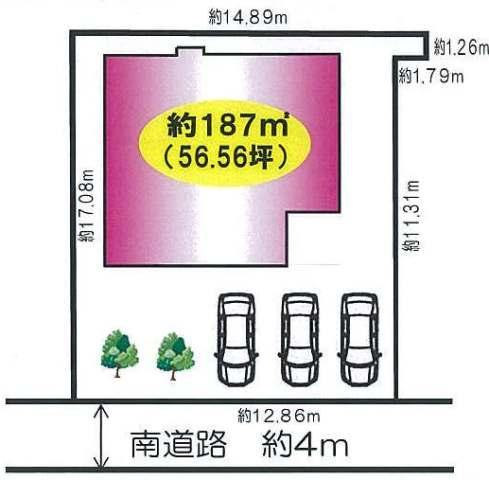 Compartment figure. Parking space three Allowed
