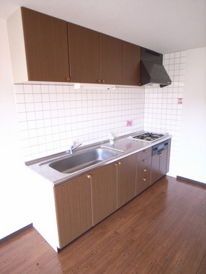 Kitchen. 3-neck system kitchen with grill