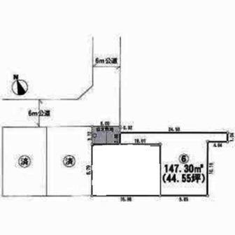 Compartment figure. Land price 20.8 million yen, Land area 147.3 sq m