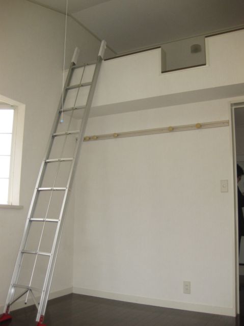 Living and room. Ladder is useful in folding.