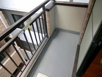 Balcony. Beautiful in a wide balcony