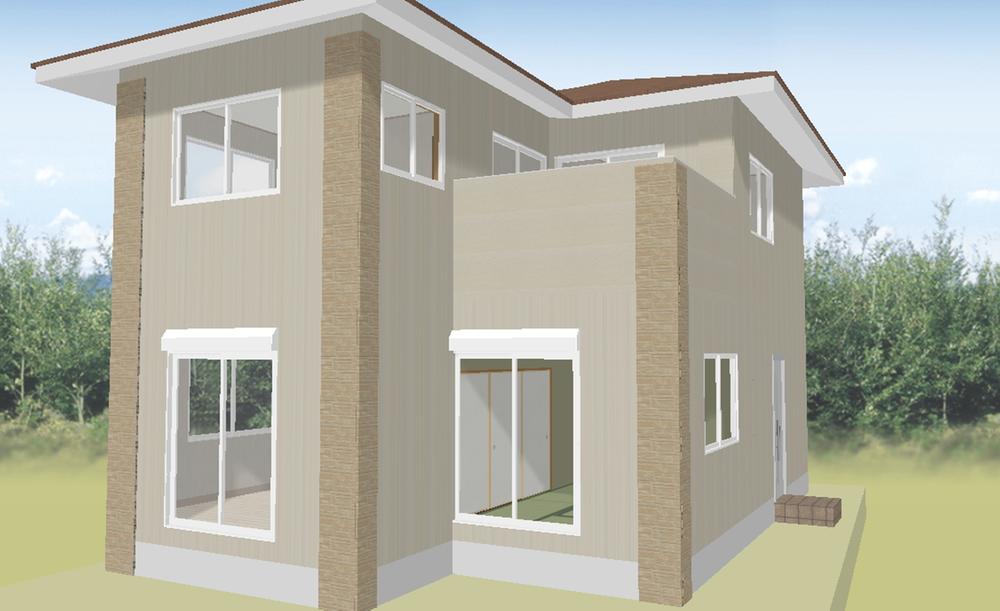 Building plan example (Perth ・ appearance). Of course, the outer wall you can also select the color he wanted. Building plan example (A No. land)
