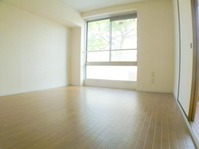 Living and room. It is bright with large windows