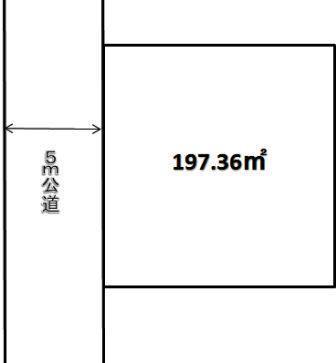 Compartment figure. Land price 26,800,000 yen, Land area 197.36 sq m