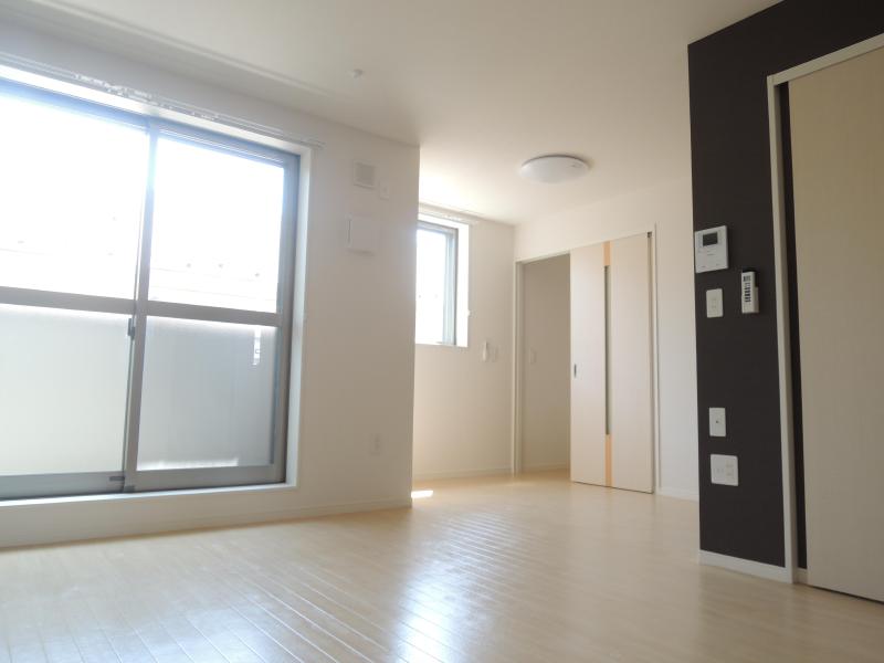 Other room space. Stylish wallpaper