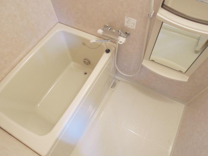 Bath. Clean bathroom is reheating equipped.