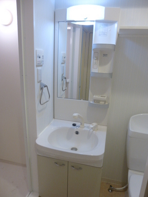 Washroom. Independent wash basin