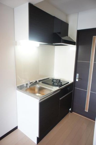 Kitchen. Two-burner stove is equipped with the system Kitchen