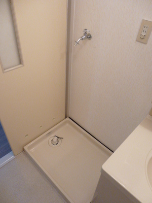 Other Equipment. Wash basin next to it becomes the washing machine Storage