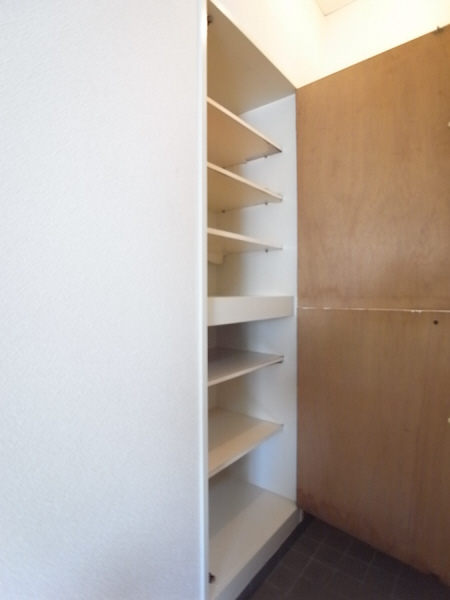 Entrance. Shoe box is also larger