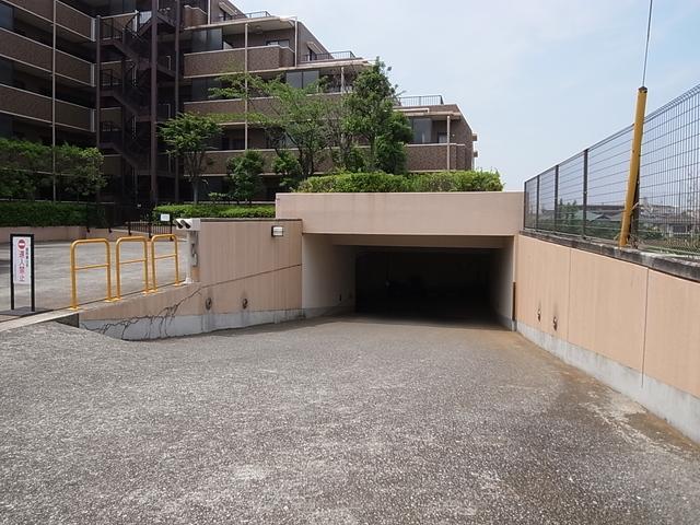 Parking lot. Parking Entrance
