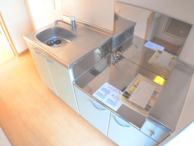 Kitchen. It is a two-burner stove definitive type of kitchen. 