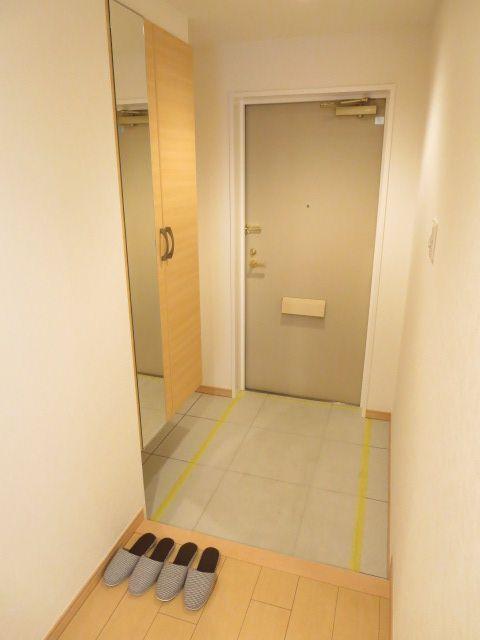 Entrance. Very beautiful because of the pre-entrance renovation! It will be established a personal appearance before going out in the mirror with a shoe box