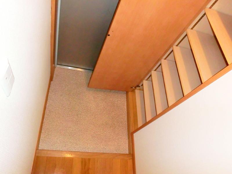 Entrance. Entrance with a shoe box