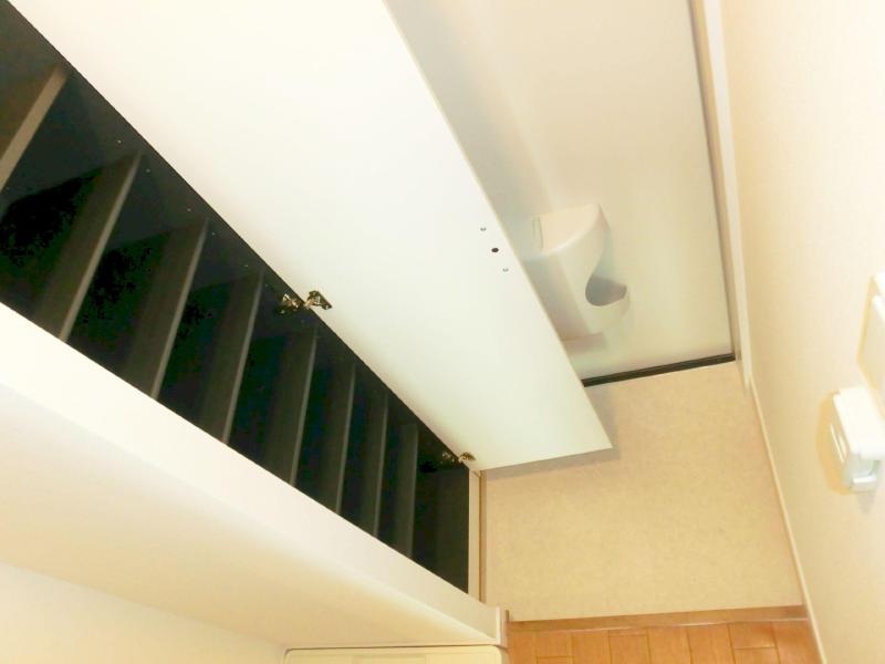 Entrance. Entrance with a shoe box