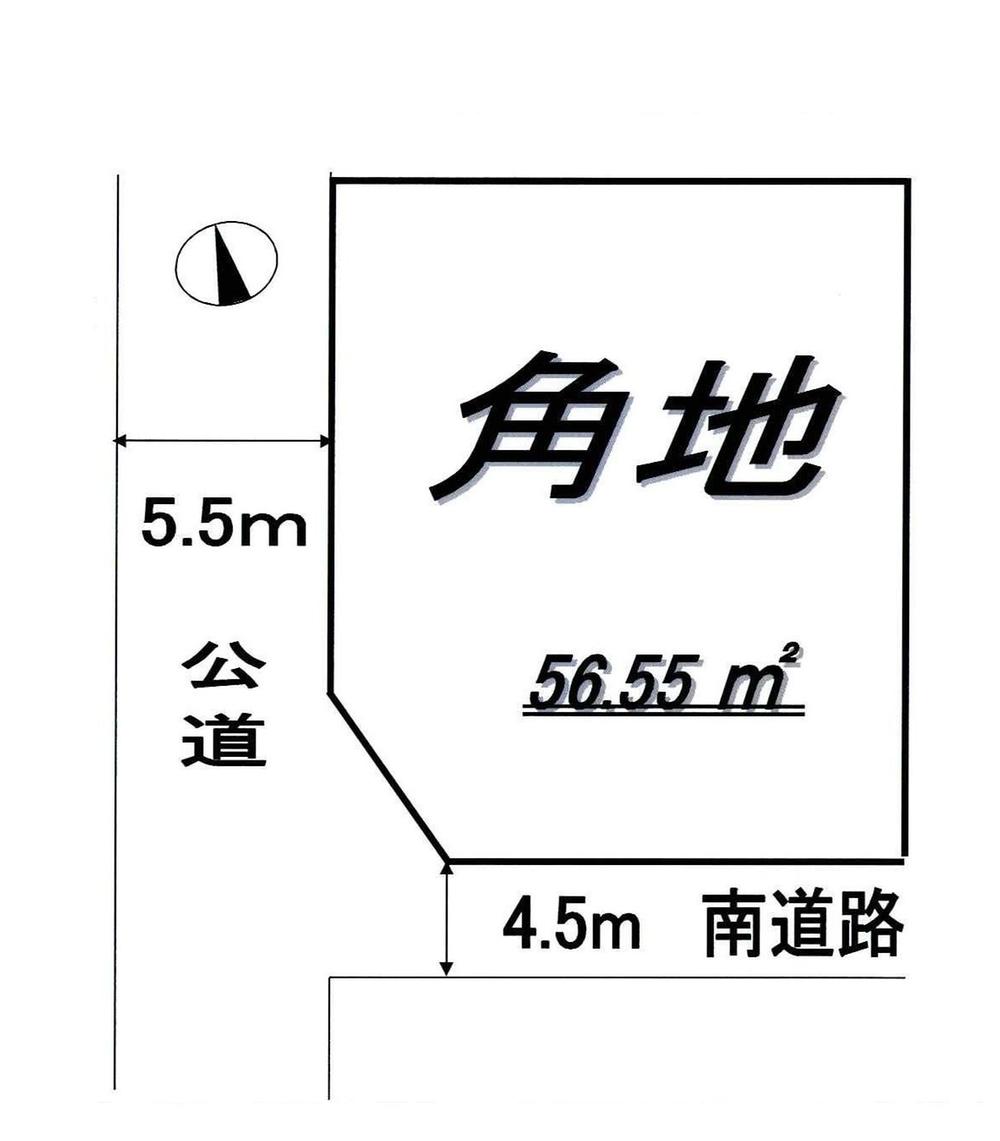 Compartment figure. Land price 6.2 million yen, Land area 56.55 sq m