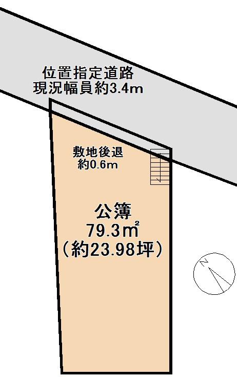 Compartment figure. Land price 3 million yen, Land area 68.02 sq m