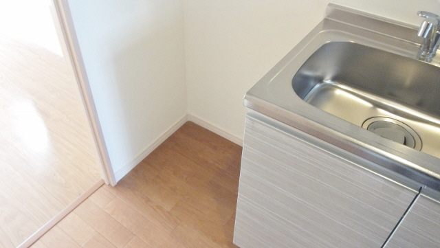 Kitchen. There is a refrigerator storage